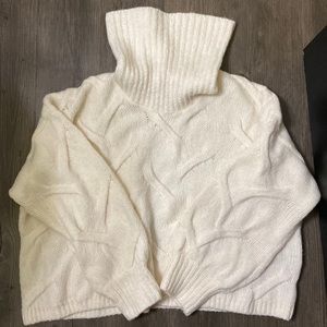 NWOT madewell somervell modern cable turtleneck sweater